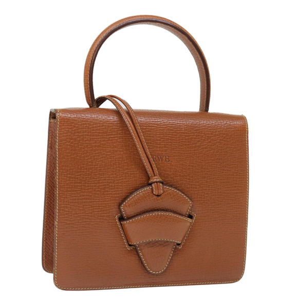 Loewe Handbags - LOEWE Hand Bag Leather Brown Auth 71590
